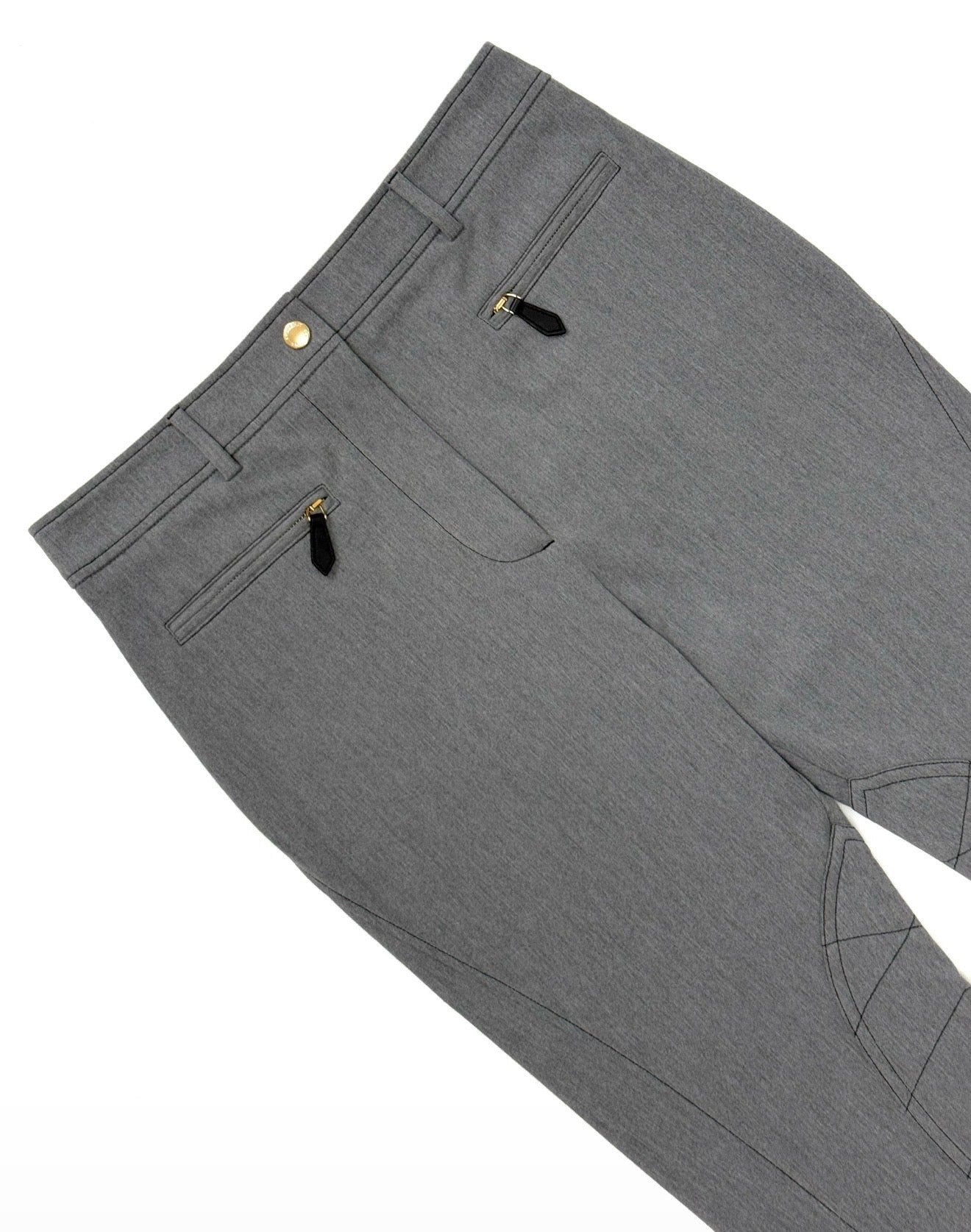 Burberry Stretch Cotton Blend Trouser Grey