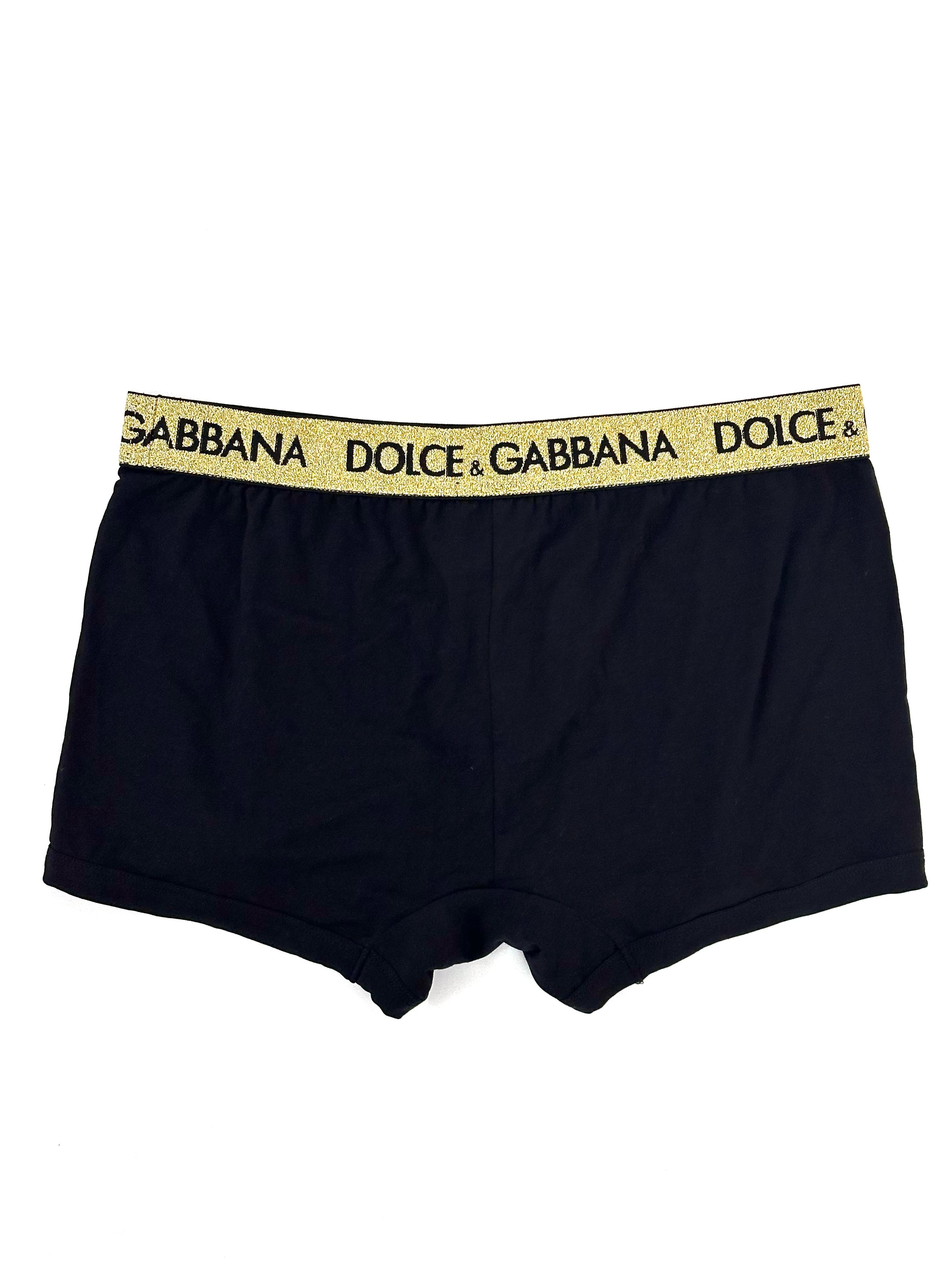 Dolce & Gabbana Glittery Logo Boxer
