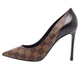 Louis Vuitton Damier Ebene Canvas Pumps