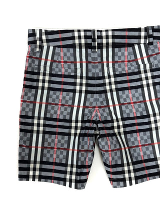 Burberry Grey Classic Caro Patch Shorts