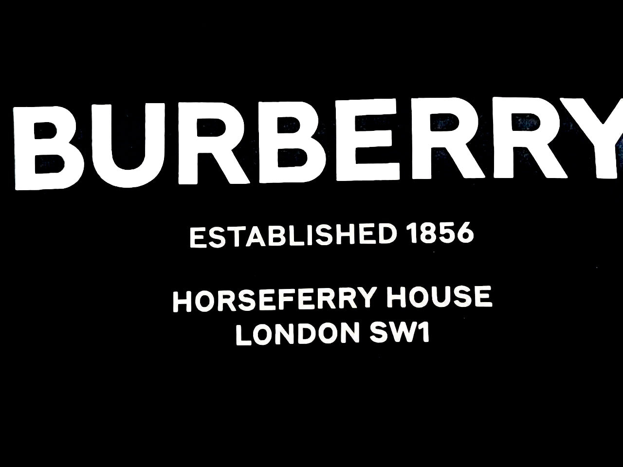 Burberry Black white Brand name T‘shirt
