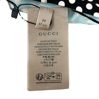 Gucci Head Band Twill Aqua Black