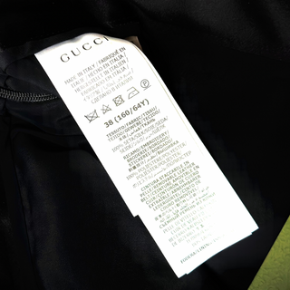 Gucci Black Silk Pencil Skirt with Black Gold GG Belt