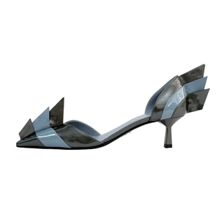 Prada Two Tone Patent Leather D Orsay Pumps