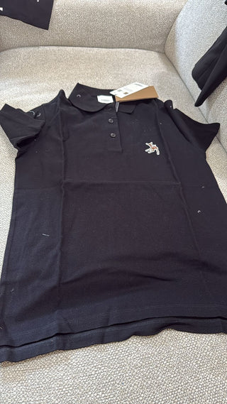 Burberry Black Deer Polo Shirt
