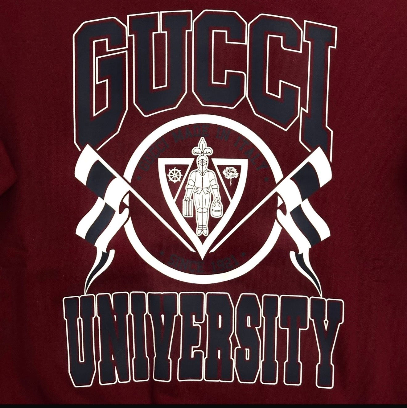 Gucci Hoody Burgundy Gucci University