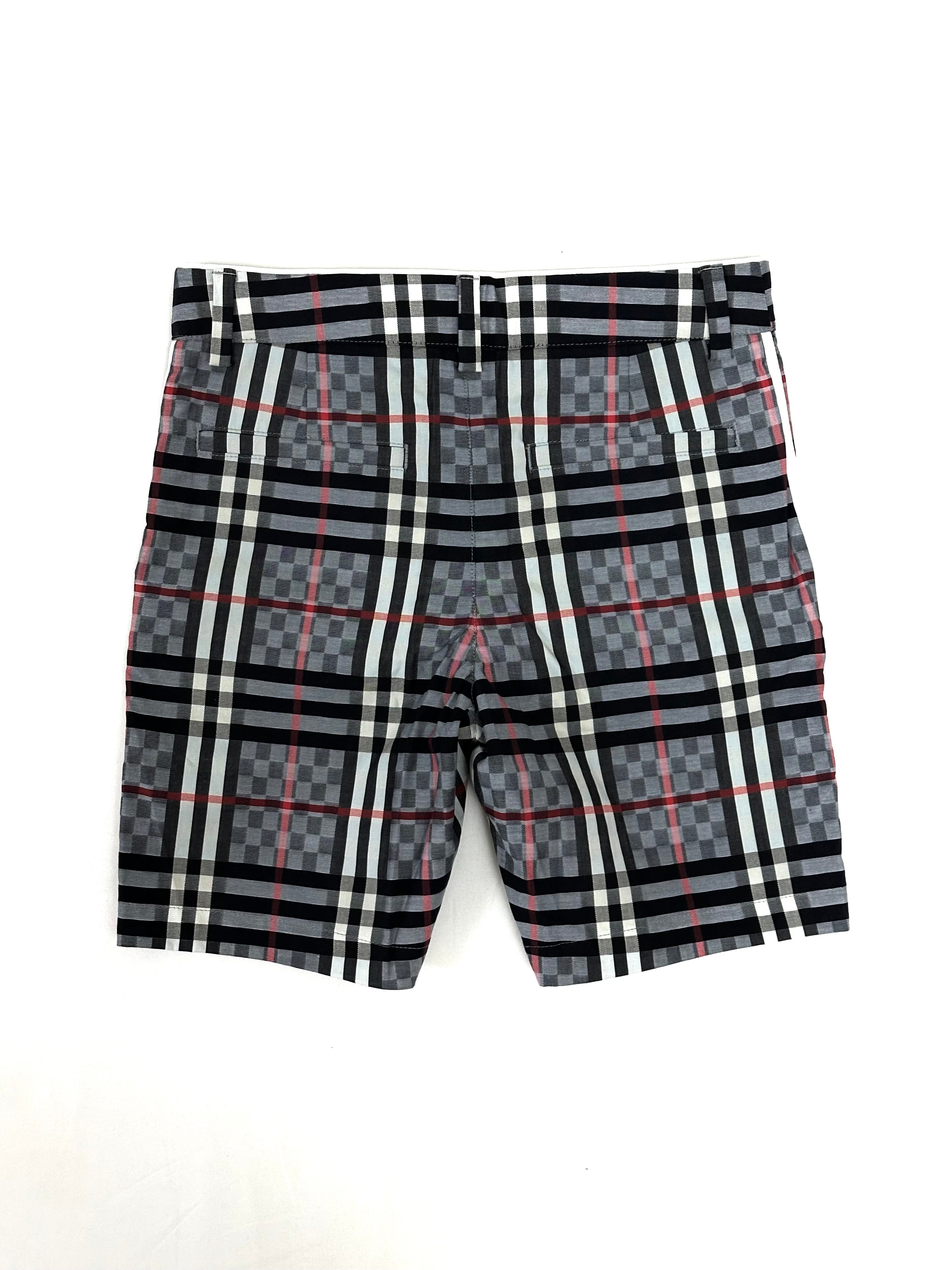 Burberry Grey Classic Caro Patch Shorts