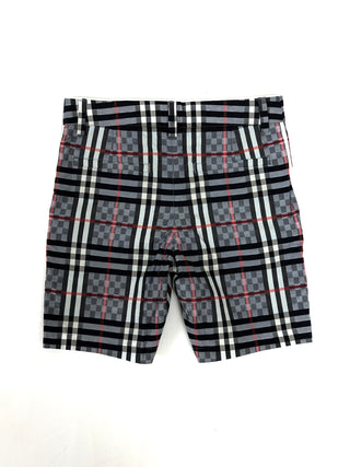 Burberry Grey Classic Caro Patch Shorts