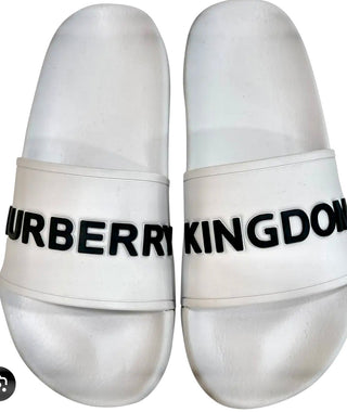 Burberry Kids Slides White