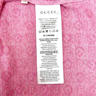 Gucci Double G Dress in Cotton Light Pink