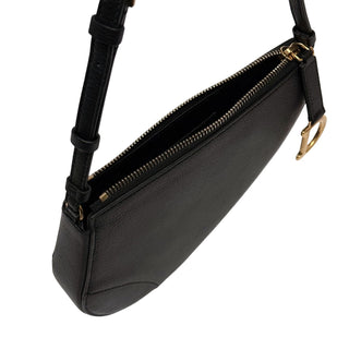 Christian Dior Goatskin Saddle Rodeo Pouch Black