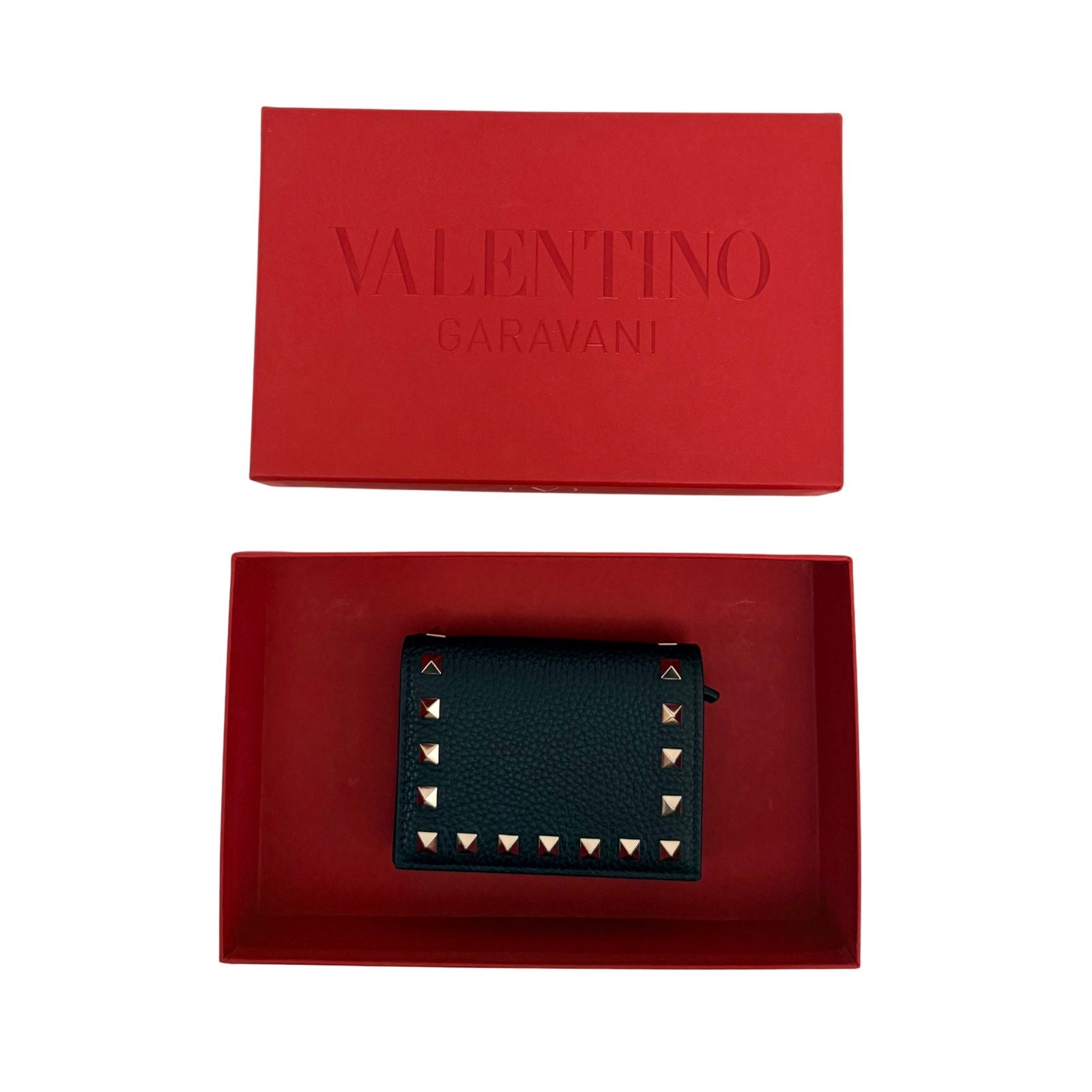 Valentino Bifold Rockstud Black