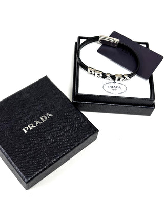 Prada Leather Black Bracelet