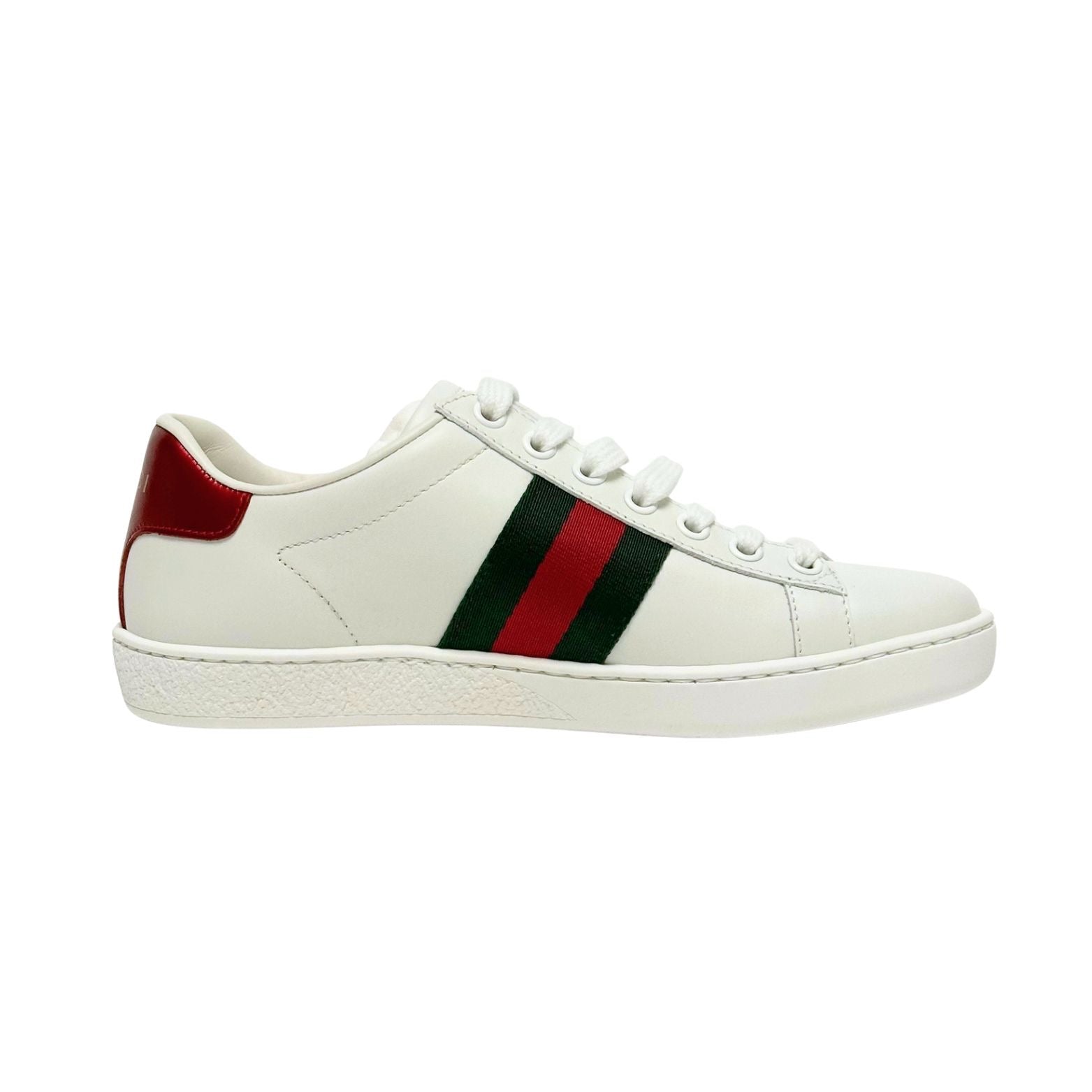 Gucci White GG Apple Ace Sneakers