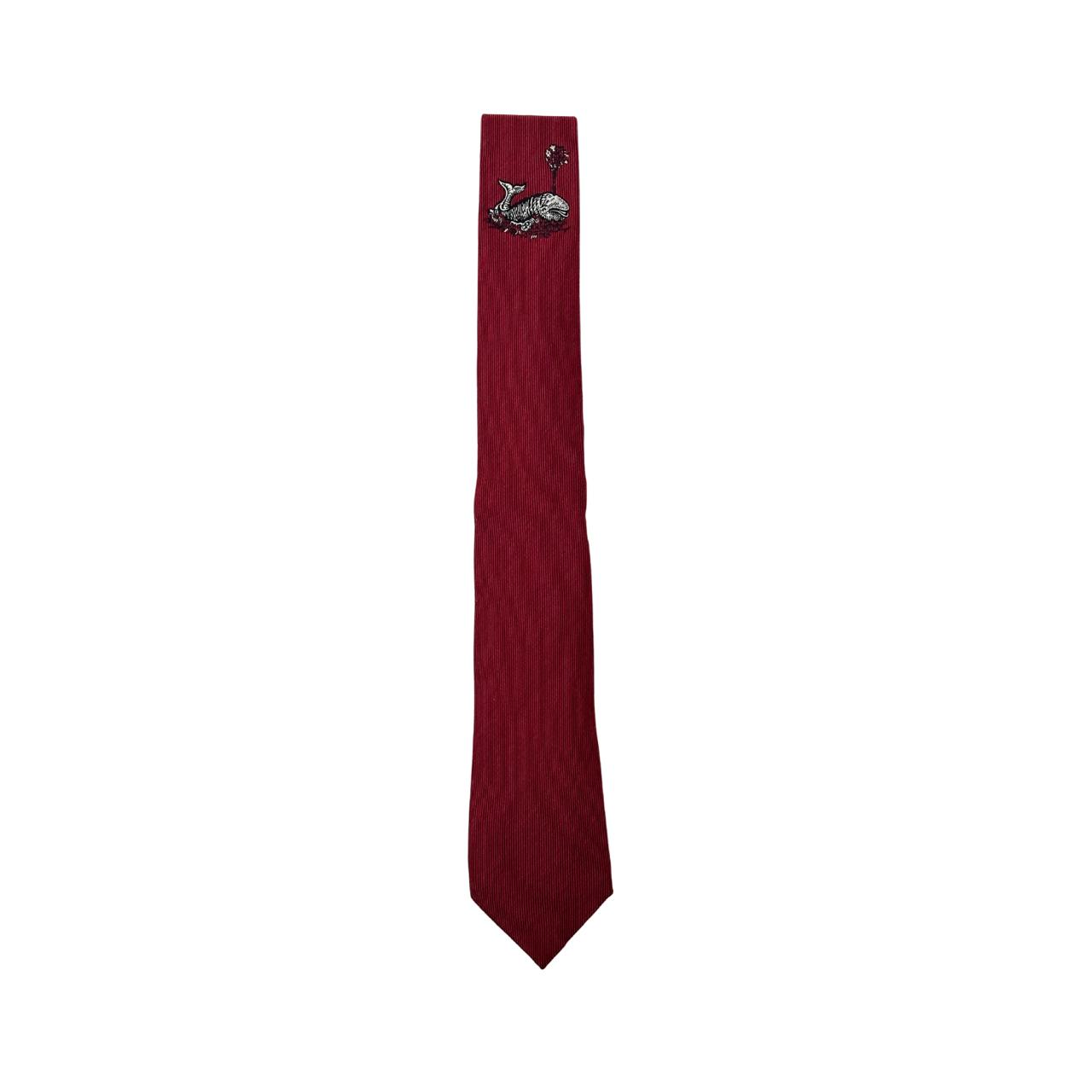 Gucci Maroon Silk Tie