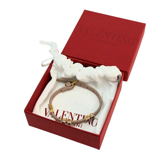 Valentino Garavani VLogo Leather Bracelet