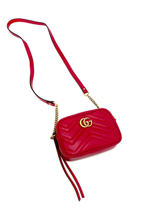 Gucci Red Small Marmont Bag