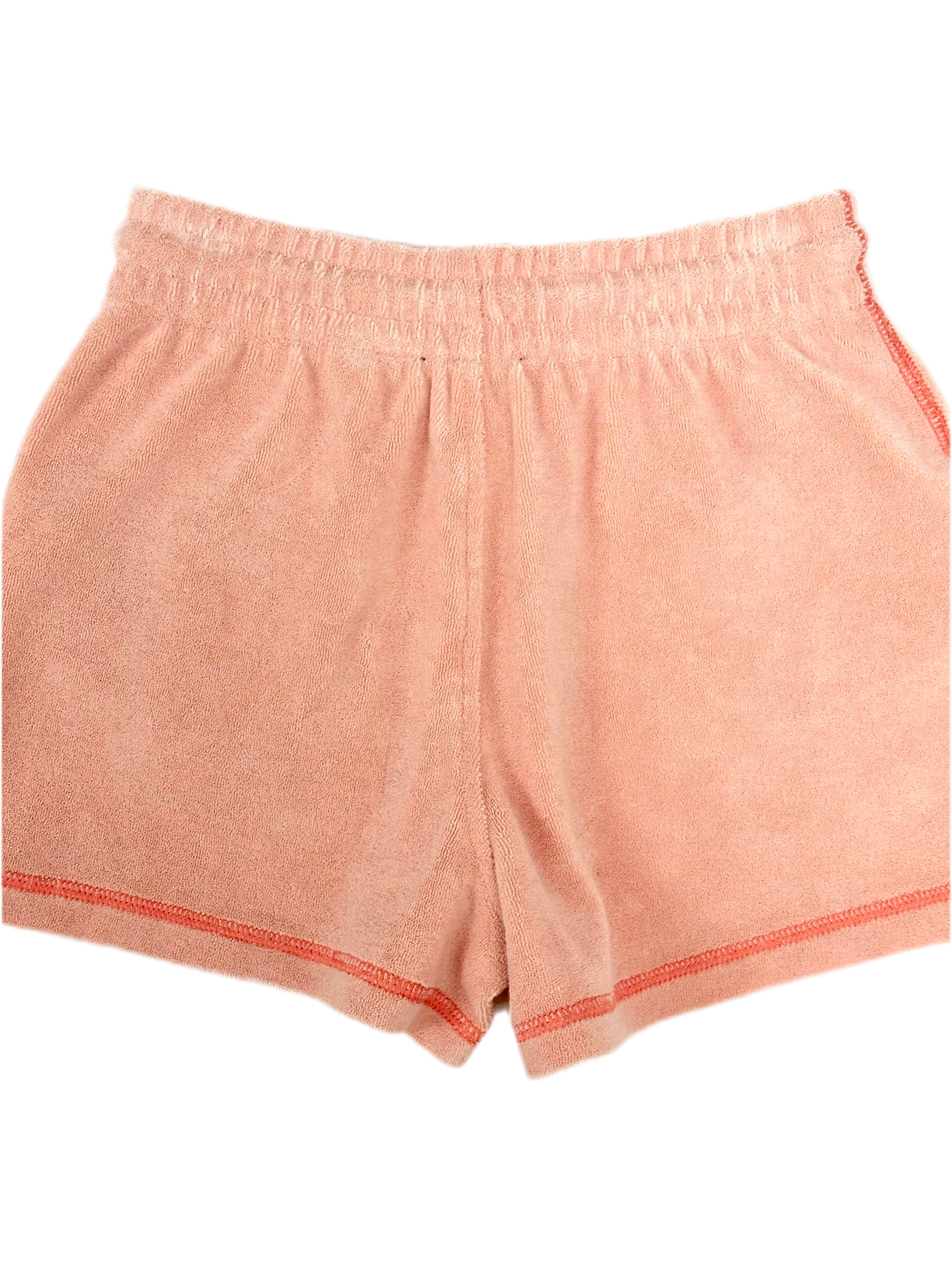 Burberry Peach Horse Embroidery Shorts