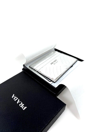 Prada Silver Card Holder