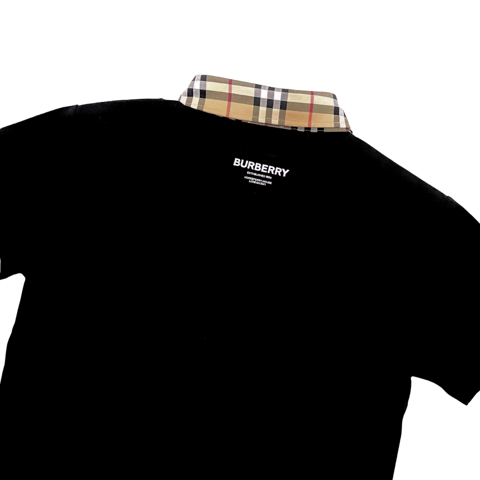 Burberry Black Vintage Check Polo Shirt