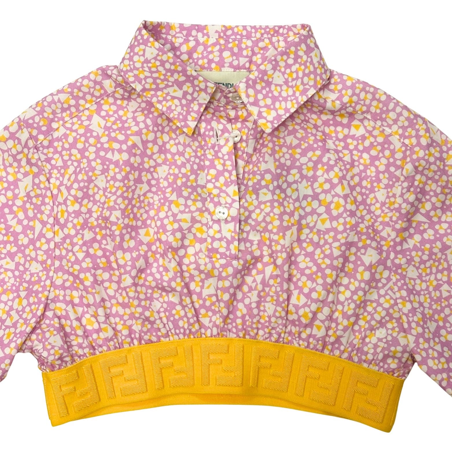 Fendi Animal Print Polo Shirt in Cotton