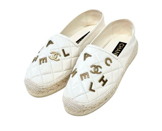Chanel White Espadrilles