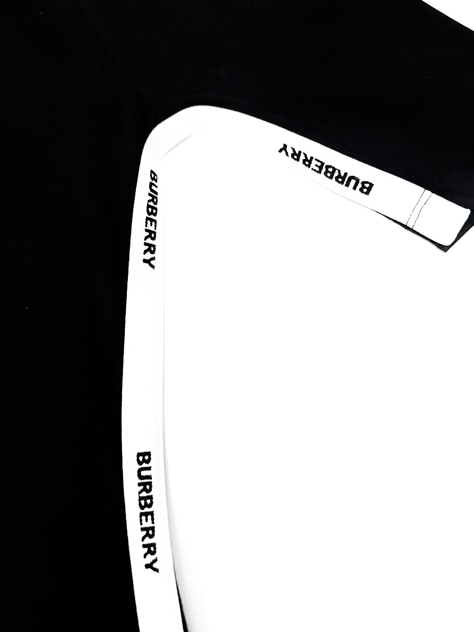 Burberry Black White Stripe Kids Dress