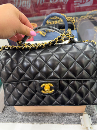 Chanel Black Mini Rectangular Flap Top Handle