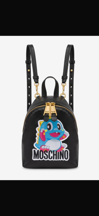 Moschino Black Backpack