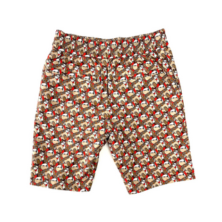 Burberry Iconic Bear Logo Silk Cotton Shorts