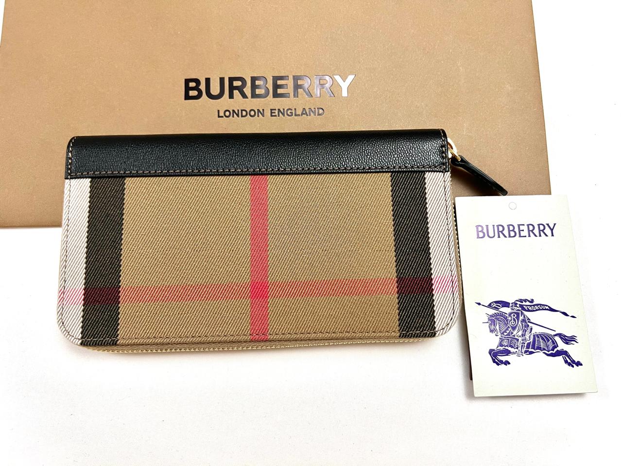 Burberry classic long wallet zip