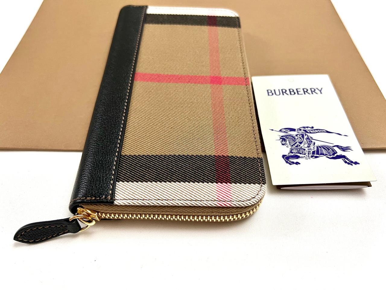 Burberry classic long wallet zip