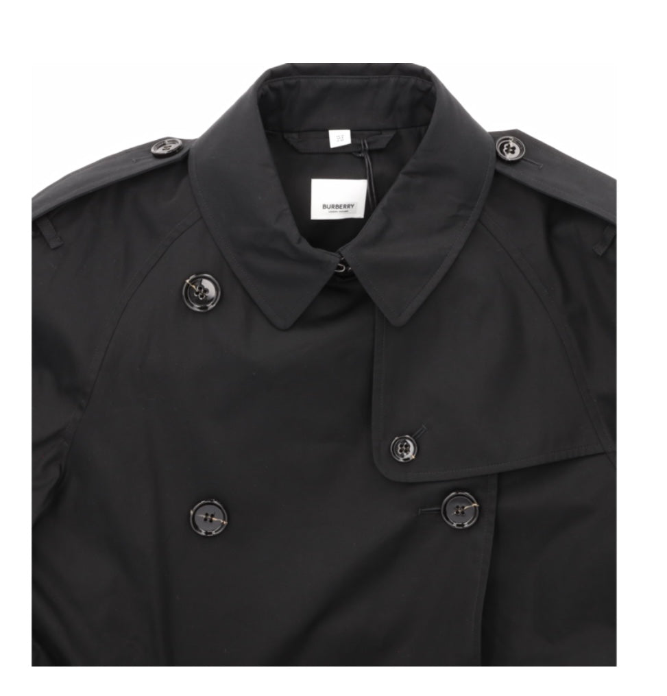 Burberry Black Trench Coat Classic Inside