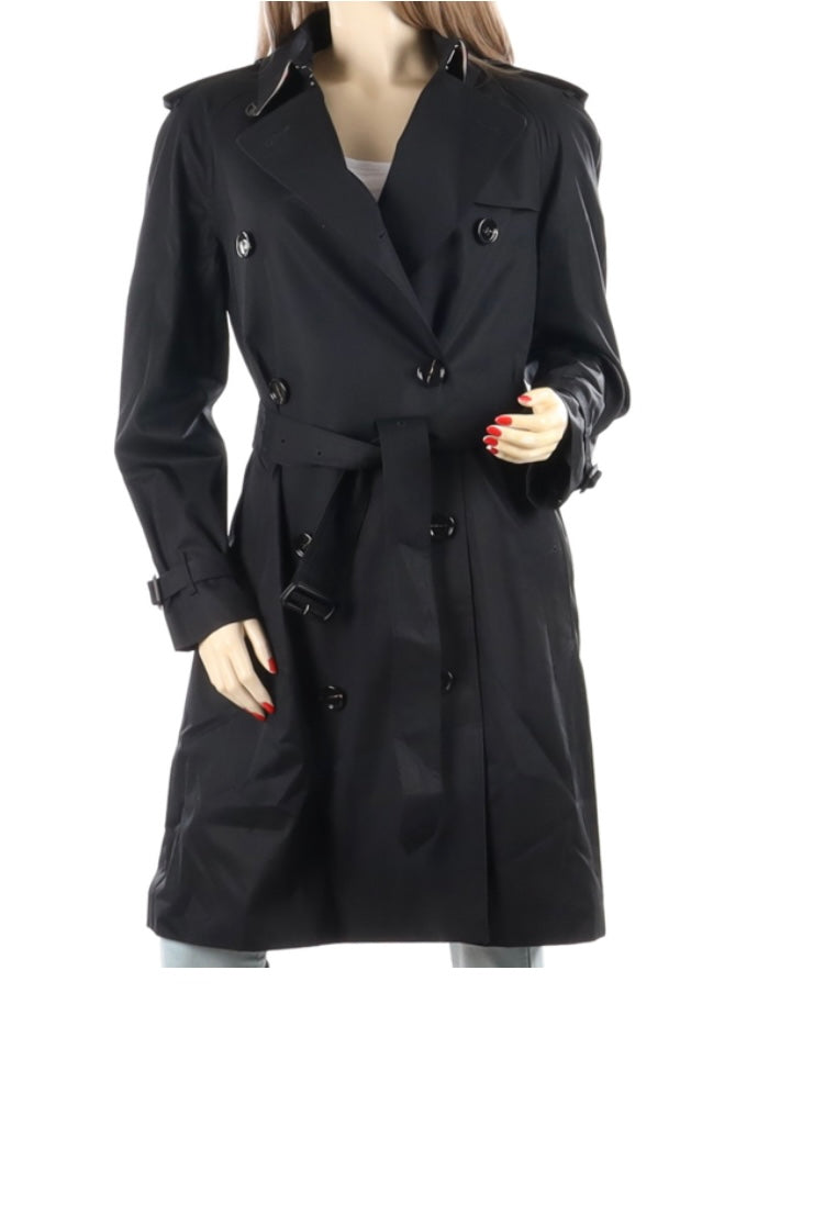 Burberry Black Trench Coat Classic Inside