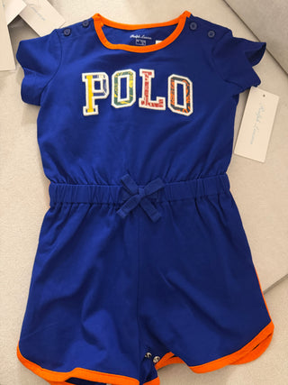 Ralph Lauren Blue Logo Playsuit