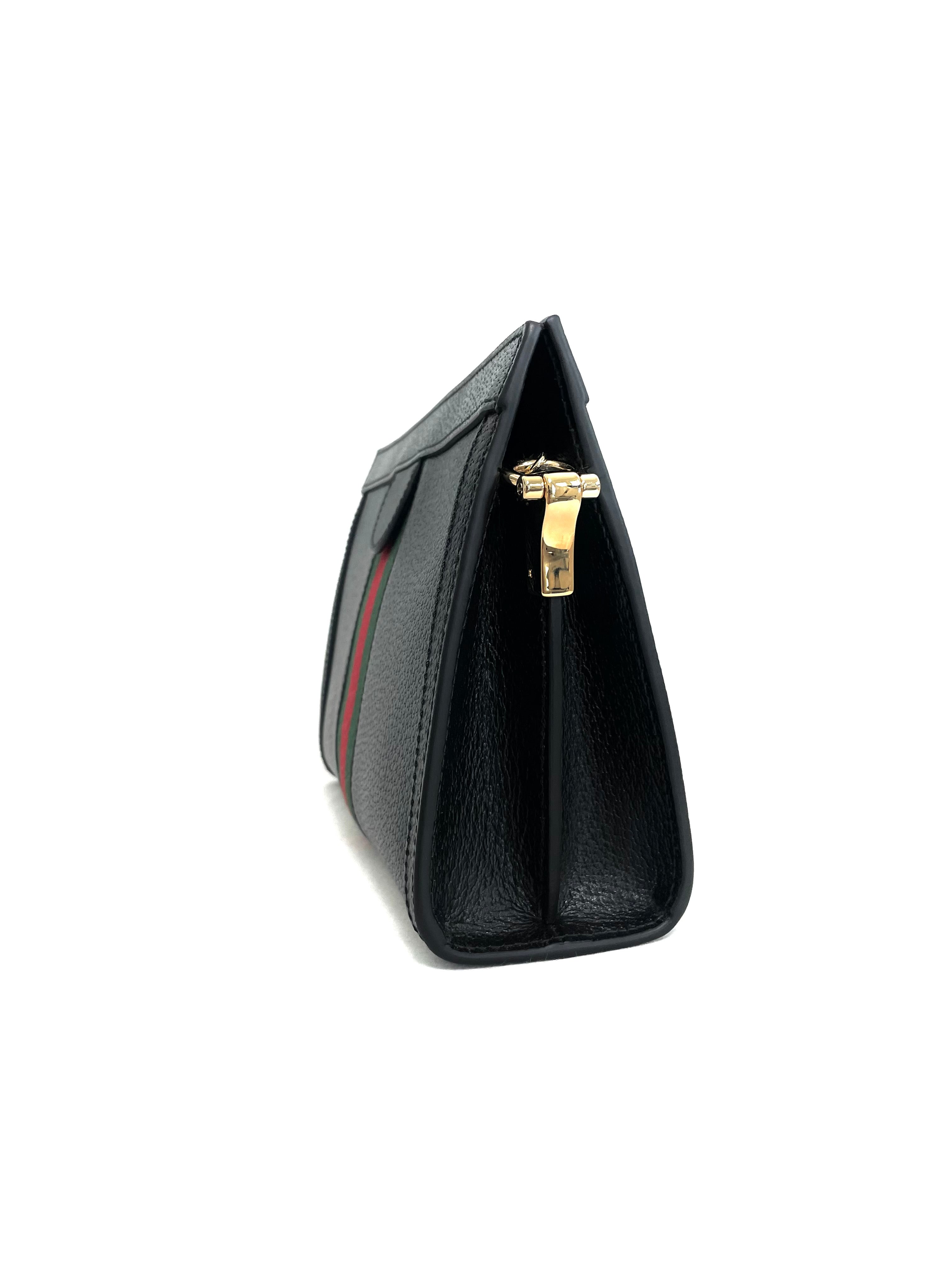 Gucci Ophidia Leather Chain Magnet Snap Bag
