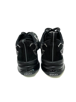 Gucci Crystal GG Black Mesh Sneakers
