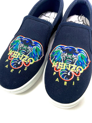 Kenzo Slip On Shoes Elephant Logo