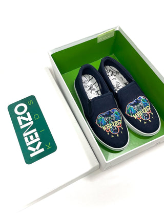 Kenzo Slip On Shoes Elephant Logo